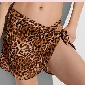 Victoria's Secret Brown Leopard Swim Coverup
